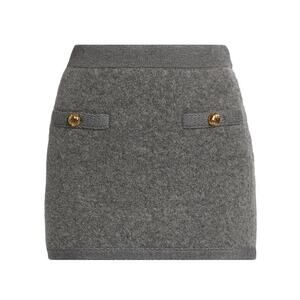 Ronny Kobo Knit Slate Grey Dalya Mini Skirt Size Large NWT